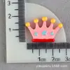 Materiais Infantis Acessórios de Resina Coroa de Cinco Pontas Acessórios de Cabelo Adorno de Cabeça DIY Elástico de Creme Acessórios para Capa de Celular