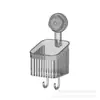 Estante de almacenamiento con ventosa para inodoro, estante de baño, inodoro sin perforaciones, lavabo, cesta colgante, caja de almacenamiento de pared para cocina