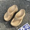 Chinelos Mulheres EVA Sola Grossa Antiderrapante Anti-odor Sandálias de Desgaste Externo Primavera All-match Sapatos de Praia Casuais de Sola Macia