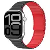 Adequado para Apple Watch Pulseira de Relógio Magnética de Silicone com Três Contas Pulseira de Relógio Magnética com Três Contas Armadura