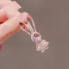 Clip para el pelo de borla corta retro inteligente nuevo de fábrica, tocado con perlas azul quemado, encanto clásico de palacio, venta al por mayor