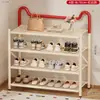 Zapatero para niños, zapatero multicapa para uso doméstico, adecuado para entradas, pasillos, plegable, simple, pequeño y estéticamente agradable - una gran solución de almacenamiento para zapatos