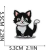 Parches Bordados de Gato Lindo Parches Decorativos de Bolsa de Moda Parches Bordados para Fiesta de Gatos Parches Termoadhesivos DIY