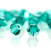 Cuentas sueltas de cristal de dos puntas con borde superior, de 4 mm, para manualidades, accesorios de joyería