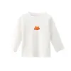 Nova Camiseta de Algodão Puro para Primavera e Outono, Nova Camiseta Básica Simples de Algodão para Outono e Inverno, Camiseta Casual Estilo Coreano