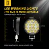 Luz LED de Trabajo para Coche Redonda de 4 Pulgadas 14 Luces 42W Luz Auxiliar Faro Modificado Foco de Ingeniería Faro