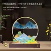 Mil Milhas de Rios e Montanhas Lâmpada de Pintura em Areia Ornamento para Sala de Estar Mesa de Trabalho Atmosfera Doméstica Presente de Aniversário de Namorada Festival do Meio Outono