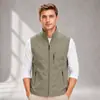 Nuevo chaleco de primavera y otoño para hombre, de múltiples bolsillos, talla grande para papás, adecuado para senderismo, negocios, pesca y viajes.