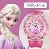 Reloj Digital Luminoso de Dibujos Animados Princesa Elsa para Niños de Guardería de 3 a 8 Años Niñas Juguete de Niña Frozen