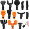 Pistola de masaje para fascia, relajante muscular, cabezal de metal ABS PP, accesorios para el hogar