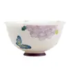 Taza de Cerámica con Forma de Flor Pintada a Mano con Color Bajo Esmalte para Mujeres, Taza Maestra de Uso Personal, Nuevo Estilo Chino Juego de Té Kung Fu, Taza de Té, Recipiente para Té