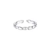 Anillo de Grano de Arroz Personalizado Estilo Coreano para Mujer, Simple y Único, Anillo Abierto Ajustable para Uso Diario, Nuevo Modelo al por Mayor