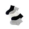 Meias Infantis Yishuangshuang Outono e Inverno Novas Estilo Coreano Cor Sólida Meia de Cano Médio Algodão Penteado Crianças Grandes Meias Esportivas Pretas e Brancas Sem Costura