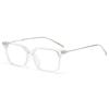 Nuevos Lentes Planos de Montura Cuadrada para Hombre y Mujer, Monturas de Moda con Luz Anti-Azul, Lentes Lisos Literarios de Montura Grande a la Moda