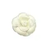 Broche de Camelia Estilo Chanel Tela de Tweed Abrigo de Alta Gama Pin Versátil Accesorio de Alta Gama Broche Súper Elegante