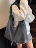 Bolso de Moda a Rayas Ins de Gran Capacidad 2025 Nuevo Bolso Tote de Tela de Nylon Casual para el Trabajo y Viajes Cruzado