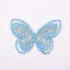Pieza de Flor de Mariposa de Malla Bordada de Doble Capa Accesorios para Pasador de Pelo Hanfu DIY Adornos para el Cabello de Mariposa Mariposa Bordada