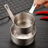Taza de salsa de acero inoxidable 304 con asa, plato para salsa, taza para salsa de carne, taza creativa para salsa de tomate, cubeta, vajilla