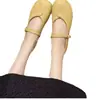 Zapatos Mary Jane de piel auténtica y suave para mujer, planos, de suela suave, para abuela, para verano, primavera y otoño, pequeños, de cuero, 2024