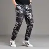 Pantalones de trabajo para hombre, pantalones casuales de camuflaje para hombre, talla grande, elásticos, holgados, resistentes al desgaste, resistentes a las manchas, con cordón en el tobillo, pantalones deportivos para hombre