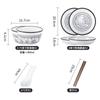 Conjunto de Tigelas Cerâmicas de Aparência Elevada Louças de Mesa Combinação Doméstica Atacado Louças de Chaozhou Pratos Simples Tigelas Cerâmicas