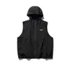 Nanxia Disguise Nanxia Disguise Nuevo Top Casual con Capucha sin Mangas Retro Japonés Chaleco de Moda para Hombre