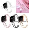 Adequado para Fitbit Versa / Versa Lite / Versa 2 Estilo Geral Aço Inoxidável Anel Duplo Diamante