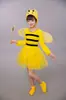 Disfraz de Performance para Niños Disfraz de Danza de Abeja Guardería Bebé Disfraz de Animal de Dibujos Animados para Niños Disfraz de Performance