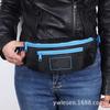 Riñonera de regalo publicitario personalizada Negra Bolsa de cintura de tela Oxford 420D Bolsa de regalo para deportes Almacenamiento para correr Bolsa para teléfono móvil