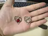 Colar Moderno de Nicho em Formato de Coração para Mulheres, Elegante e Sofisticado Ouro Rosa Pedra do Nascimento Dupla Camada Pingente de Coração, Luxo Leve