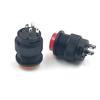 Auto-reset R16-503B botão interruptor com luz lock-free botão vermelho preto amarelo azul botão auto-travamento por atacado