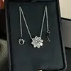 Nuevo Collar de Girasol para Mujer, Nuevo Colgante de Diamante de Alto Carbono, Diseño de Nicho, Estilo Minimalista Fresco, Cadena para Clavícula para Mujer, Venta al por Mayor