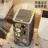 Nuevo bote de basura doméstico con tapa, gran capacidad, operado con pedal, para cocina, sala de estar, baño, inodoro, canasta para pañuelos a prueba de olores