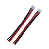 Hongmao Supplies Cables Terminales de Paso 1.25, Cables Negros y Rojos para Altavoz, Conectores de Cable Terminal de Hoja de Níquel para Batería de Alimentación 4P