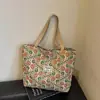 Bolso de Hombro Individual Floral de Gran Capacidad para Mujer 2026 Nuevo Estilo Retro Moda Bolso de Compras Bolso de Mano Estilo Artístico ins