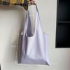 Bolsas de Tela Lisas em Estoque Transfronteiriças, Bolsas de Algodão Estilo Colete de Grande Capacidade, Logo Personalizável, Bolsas Tote de Lona Versáteis de Ombro Único