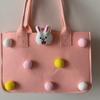 Nueva Bolsa de Fieltro con Dibujos Animados de Souvenir, Bolsa de Compras para Niña, Bolsa Tote para Banquete de 100 Días de Cumpleaños, Bolsa de Fieltro Nube para Mamá