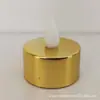 Vela eletrônica LED pequena para chá, banho de ouro e prata, decoração de festa de aniversário, bar, vela pequena, Natal, vela transfronteiriça