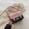 Bolso cuadrado pequeño de cartero de alta gama para mujer, nuevo bolso de hombro de moda 2024, bolso cruzado multiusos para comercio exterior transfronterizo.