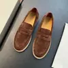 Sapatos Loafer Slip-On Novos de Camurça de Marca Estrangeira Bc, Sapatos Rasos de Couro Confortáveis para Homens, Sapatos Masculinos de Comércio Exterior de Ponta