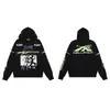 Moda Estadounidense Transfronteriza Hellstar Calle Estadounidense Hip-Hop Versátil Casual Otoño e Invierno Sudadera con Capucha Estampada