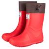 Zapatos Impermeables Plegables, Botas de Lluvia para Exteriores, Senderismo Suela Blanda Antideslizante para Pareja Rojas Resistentes al Desgaste Botas de Lluvia para Niños