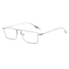 Moda Coreana Retro Metal Verde Claro Gafas de Sol de Caja Pequeña para Mujer Tiktok Celebridad de Internet Mismo Estilo Gafas de Sol para Hombre Modernas