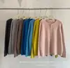 Novo Cardigã de Tricô com Zíper Estilo Coreano Cor Doce Outono Feminino Gola Redonda Solto Macio Pegajoso Estilo Preguiçoso Suéter Outerwear