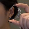 Novos Brincos de Gancho de Orelha Borboleta Super Brilhantes Full Diamond Sem Furos na Orelha Design de Clipe de Orelha Senso de Nicho Senso Avançado Brincos de Tarraxa