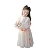 Conjunto de Falda para Niñas 2026 Verano Nuevo Estilo para Niños Medianos y Mayores Elegante Lindo Chaleco sin Mangas Falda con Bloques de Color Conjunto de Dos Piezas