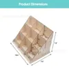 Soporte de Exhibición de Tarjetas de Felicitación Transfronterizo, Pegatina de Madera, Exhibidor de Tarjetas Portátil, Almacenamiento Multifuncional de Joyería de Madera, Diseño Creativo