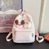 Mochila de peluche de dibujos animados, mochila de estudiante estilo coreano, adecuada para salidas y viajes, mochila ligera y linda para niñas
