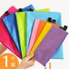 Bolsa de lona de color para archivar documentos, tamaño A4, con cremallera, para estudiantes, examen, información, bolsa de plástico, bolsa de almacenamiento, seguro para facturas pequeñas