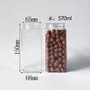 Nozes, Frutas Secas, Folhas de Chá, Chá de Ervas, Suco de Fruta, Chá com Leite, Néctar de Álamo, Lata Transparente de Plástico, 200ml, Quadrada com Tampa Redonda